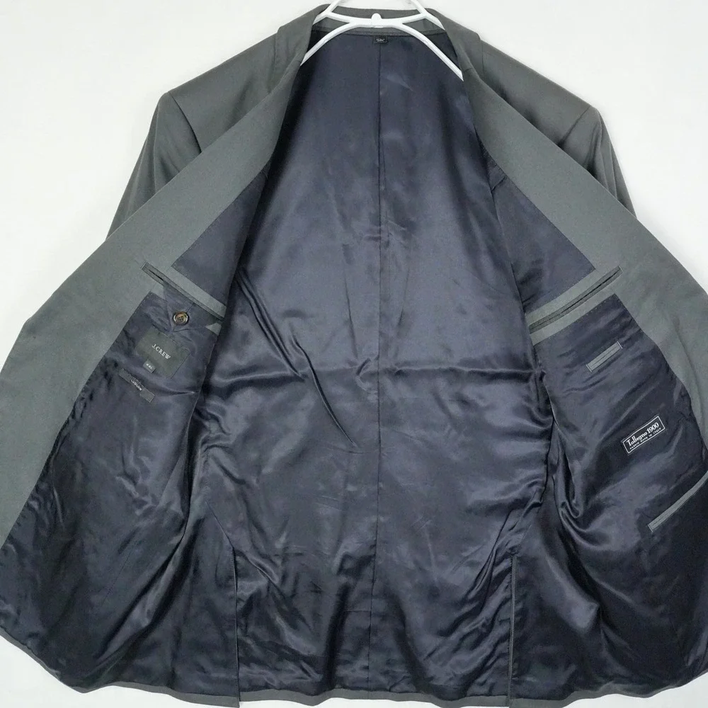 J.Crew Ludlow Men's Gray‎ Blazer Sport Coat Tollego 1900 Jacket 44L